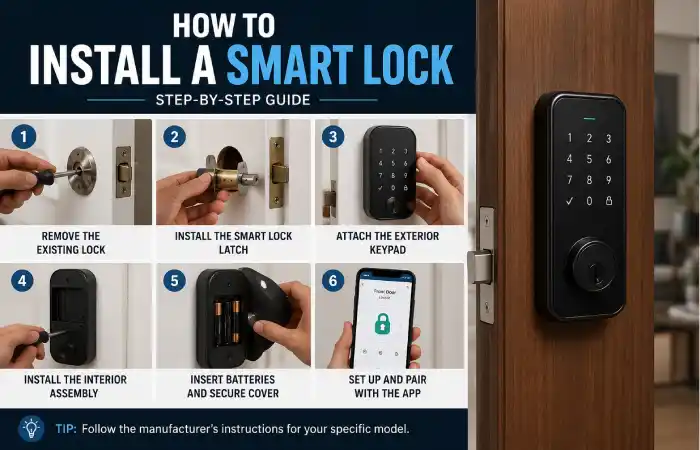 how to install a smart lock