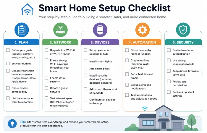 Smart Home Setup Checklist