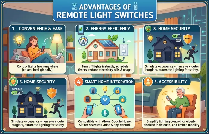 advantages of remote Light switches