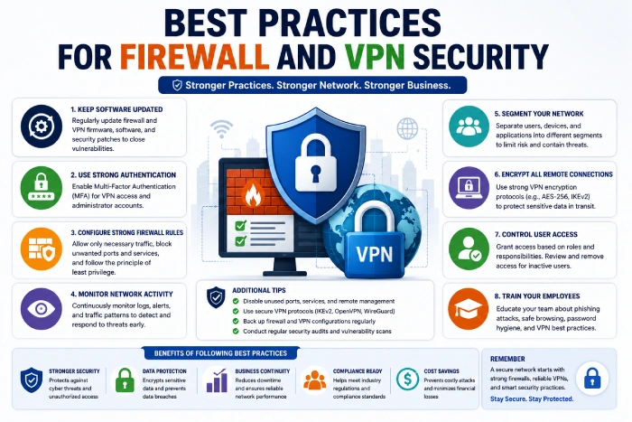 best practices for firewall and vpn security