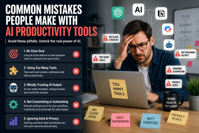 common mistakes People make with ai productivity tools
