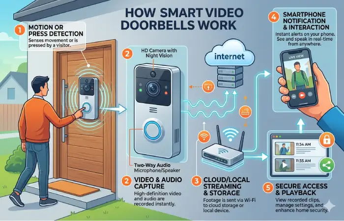 How Smart Video Doorbells Work