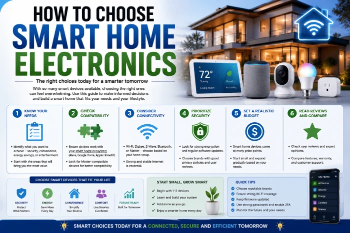 how to choose smart home electronics