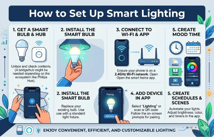 How to Set Up Smart Lighting