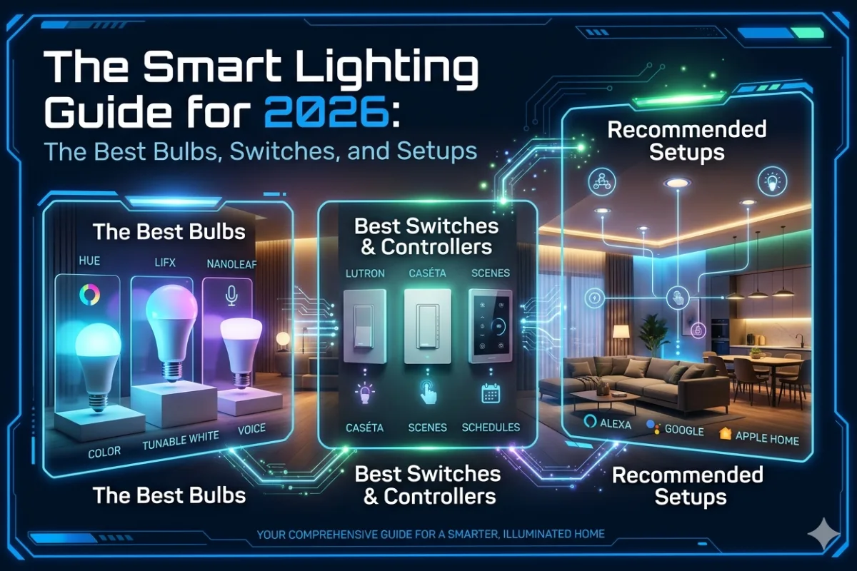 The Smart Lighting Guide for 2026: The Best Bulbs, Switches, and Setups