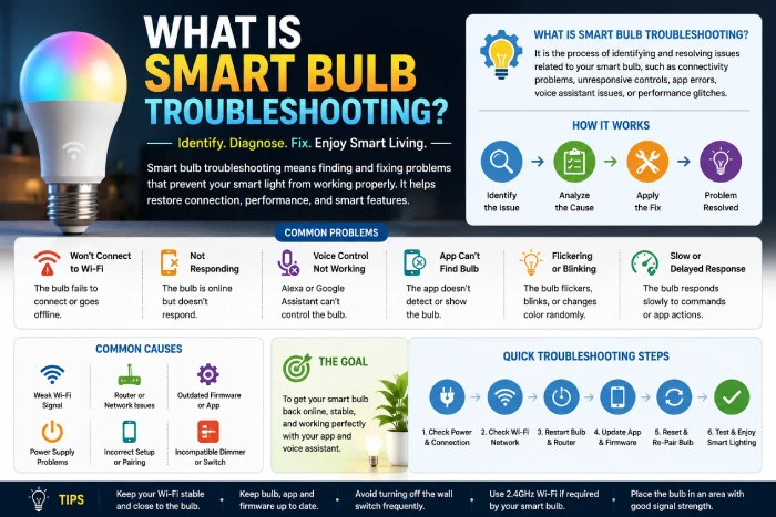 what is smart bulb troubleshooting