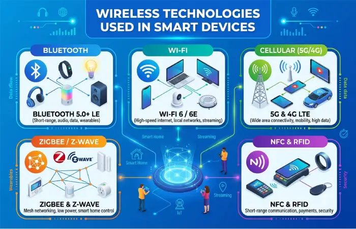 Wireless Technologies Used in Smart Devices