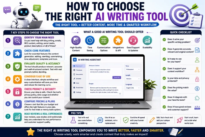 how to choose the right ai writing tool