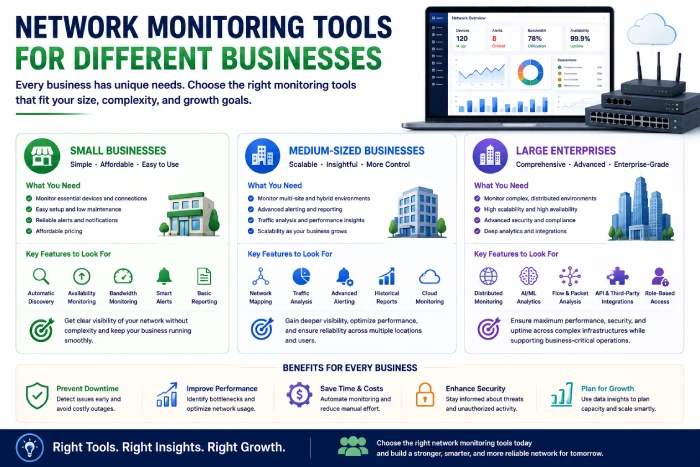network monitoring tools for different businesses
