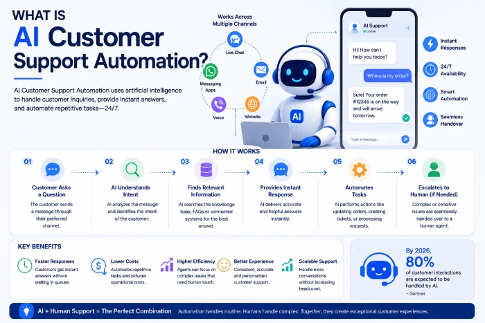 what is ai customer support automation
