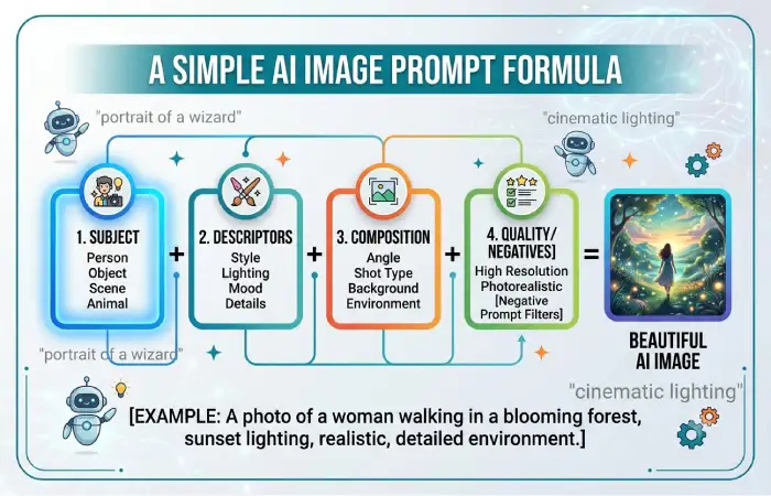 a simple ai image prompt formula