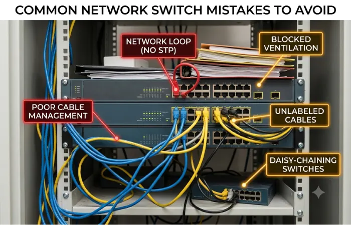 common network switch mistakes