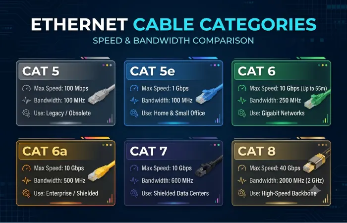 ethernet cable categories