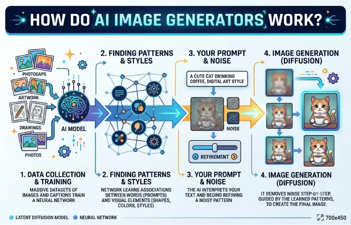 how do ai image generators work