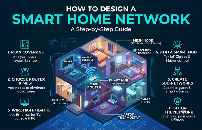 how to design a smart home network