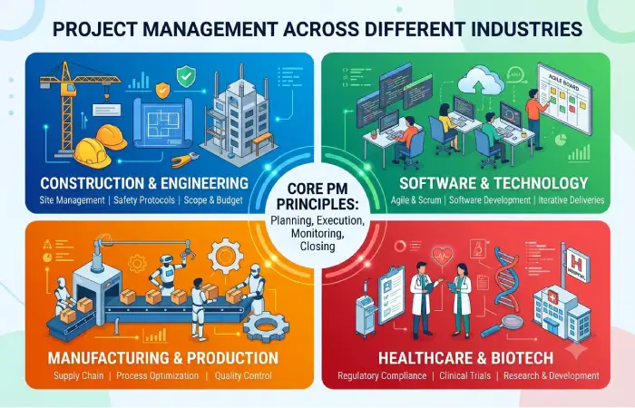project management for different industries