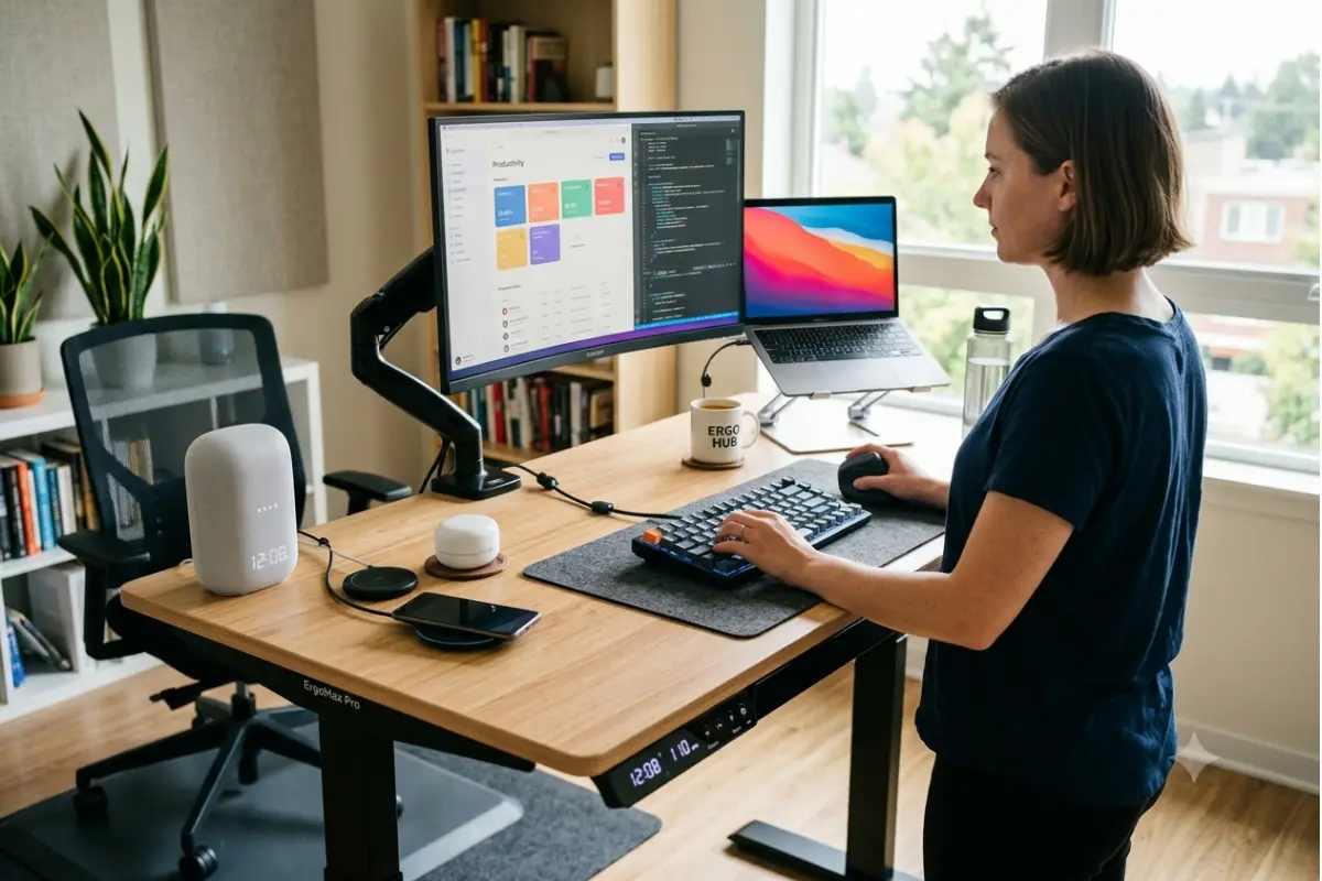 smart desks and ergonomic gadget