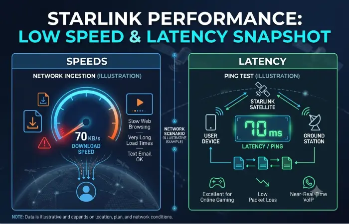 starlink speeds and latency