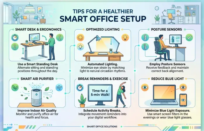 tips for a healthier smart office setup