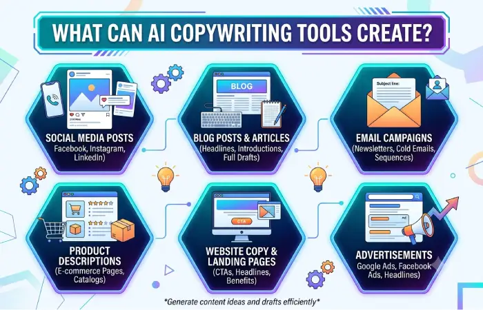 what can ai copywriting tools create