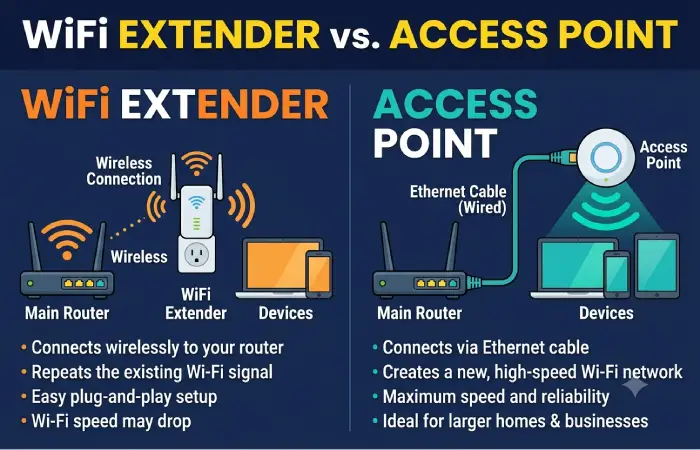 wifi extender vs access point