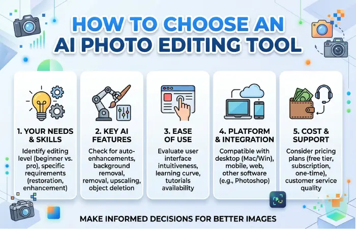 how to choose an ai photo editing tool
